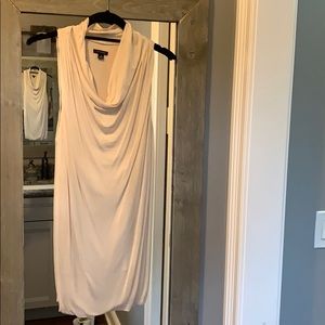 Cow neck sleeveless tunic